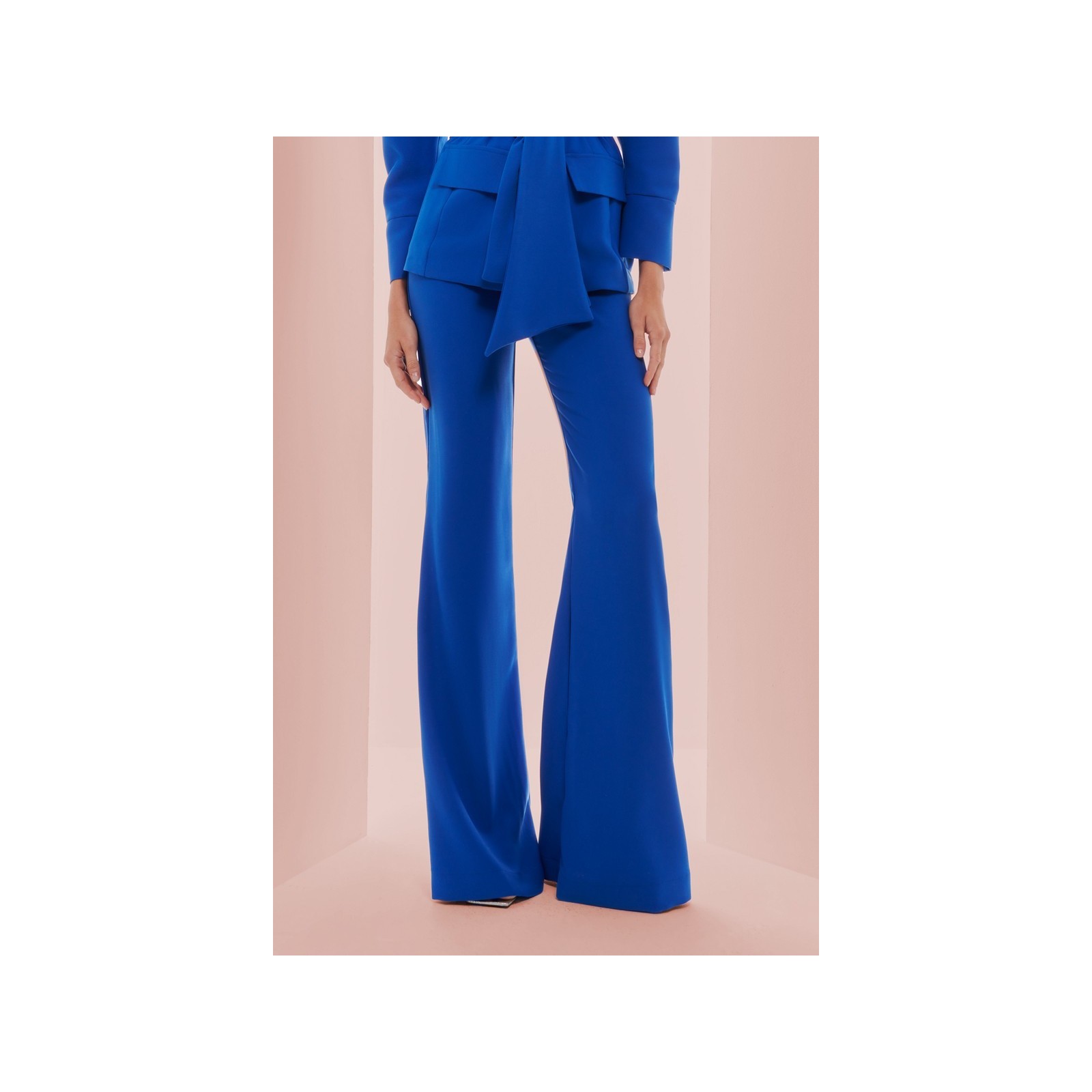 Pantalón Palazzo Crepe azul klein  para invitada