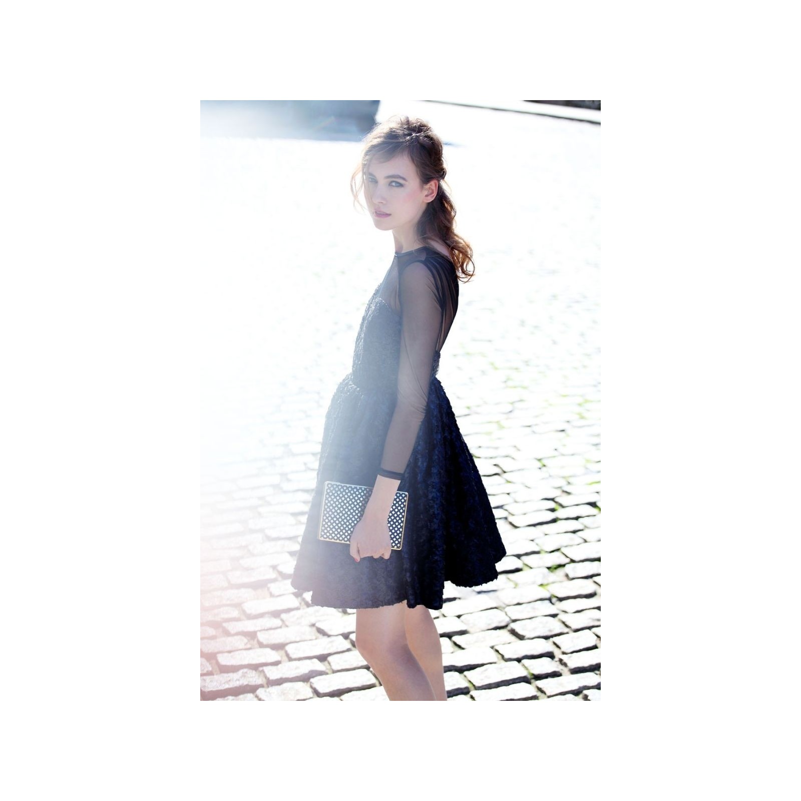 Bolso de fiesta clutch negro y dorado online