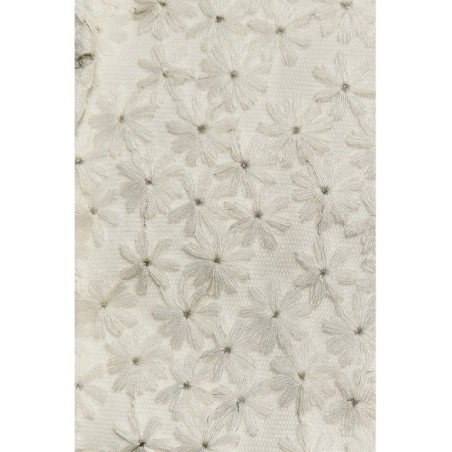 Top tul bordado flores blanco escote corazon