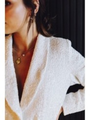 Traje chaqueta y pantalon de lentejuelas blanco para fiesta