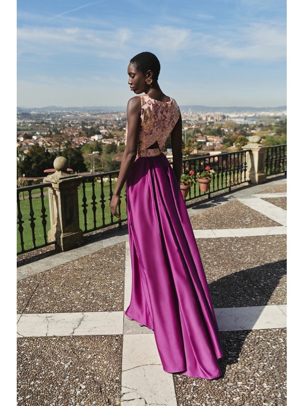 Cinturón forrado de lentejuela de colores gasa coral