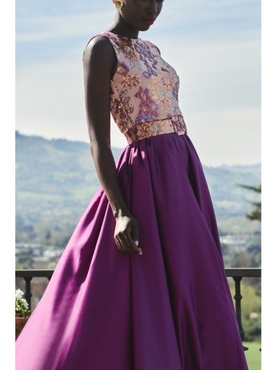 Cinturón forrado de lentejuela de colores gasa coral