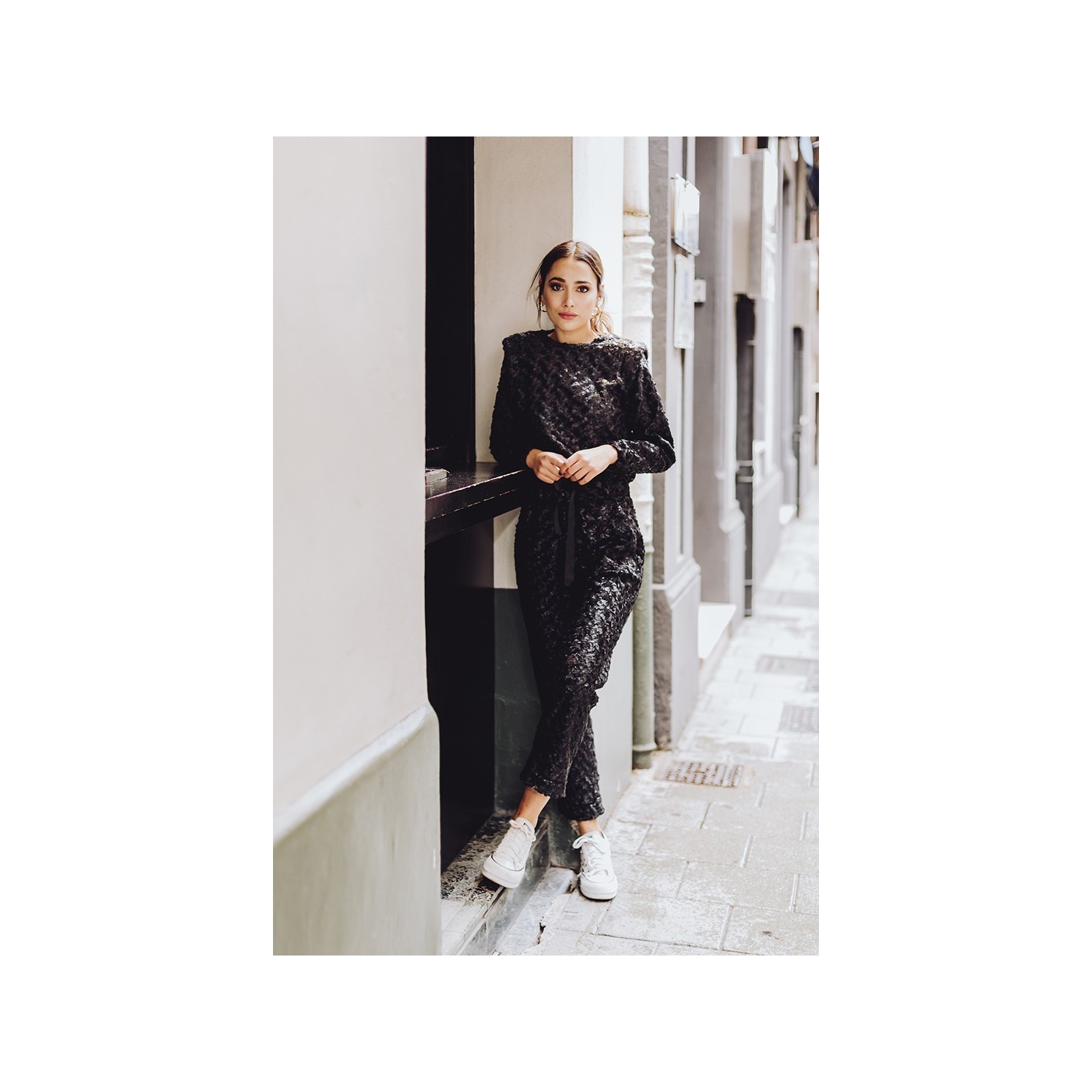 Pantalón fantasía negro