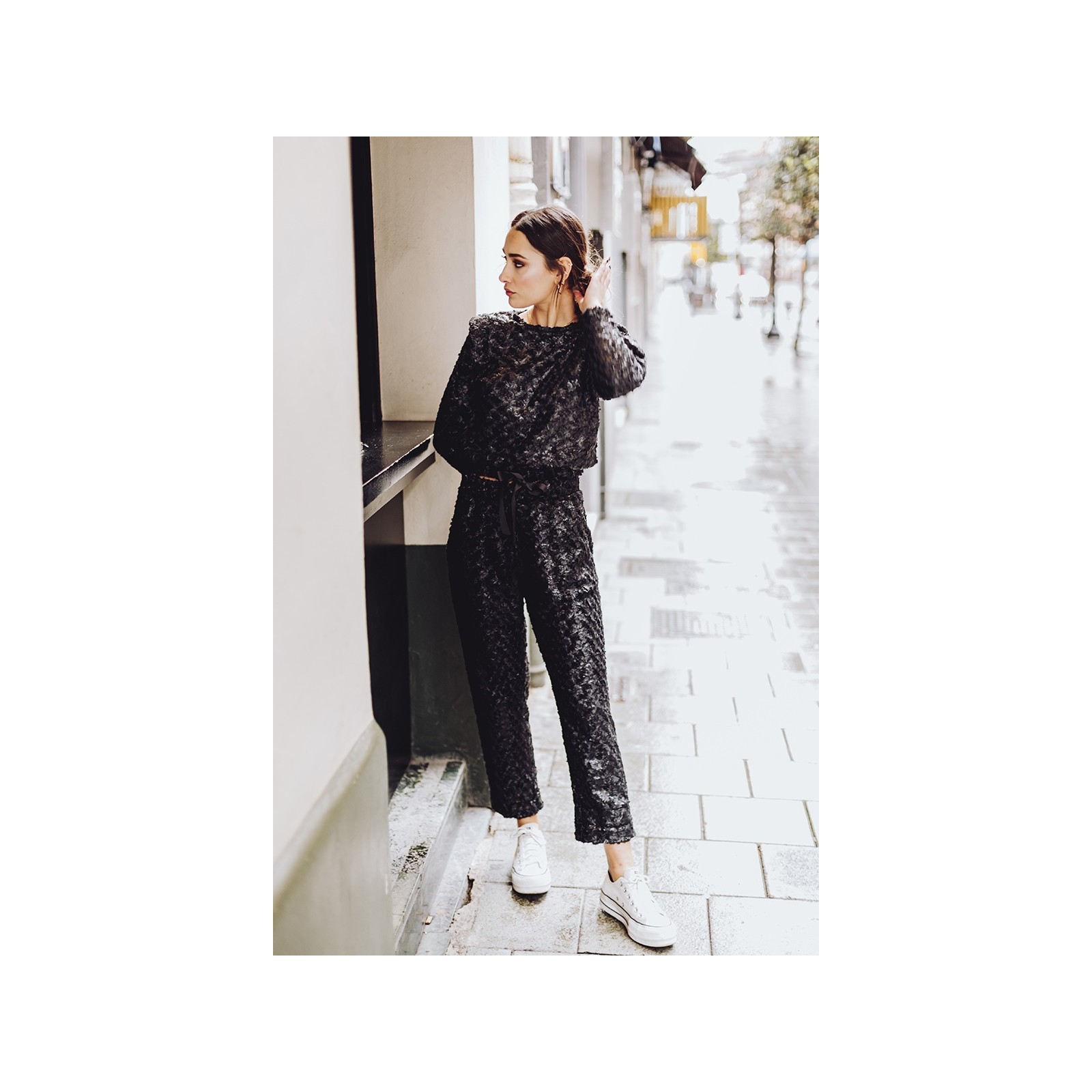 Pantalón fantasía negro