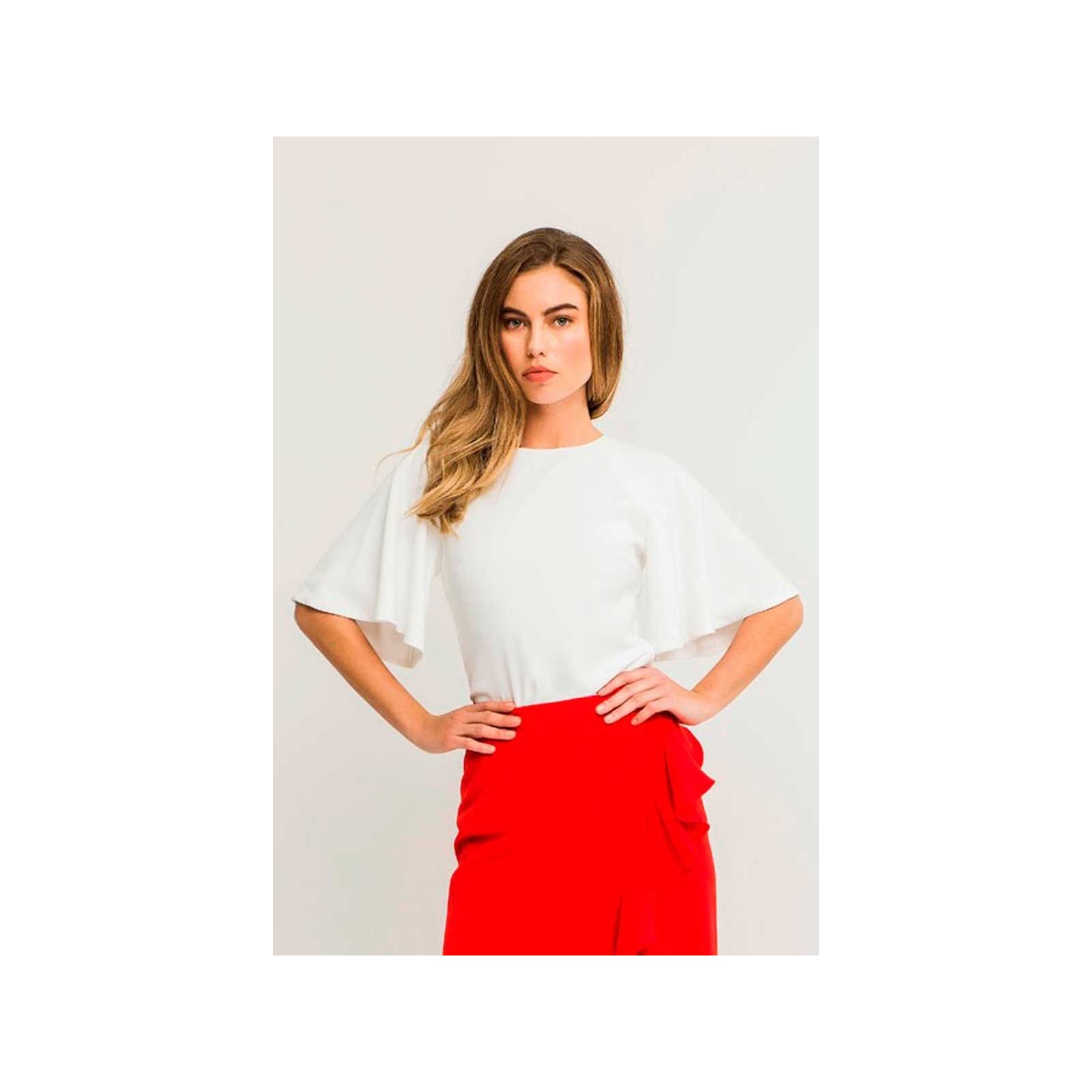 blusa manga ranglan acampanada