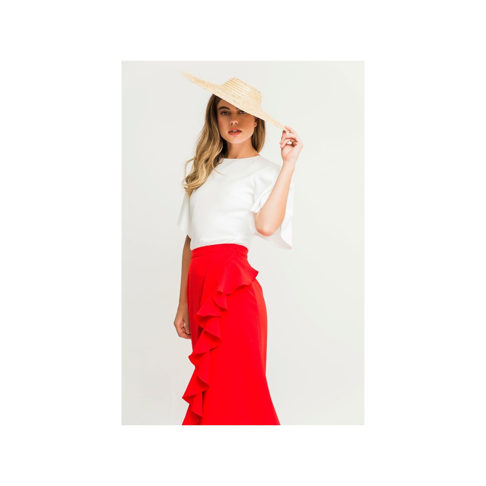 blusa manga ranglan acampanada